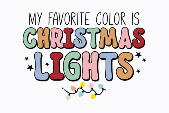 Christmas My Favorite Color is Retro Svg: A Perfect Graphic for Crafts