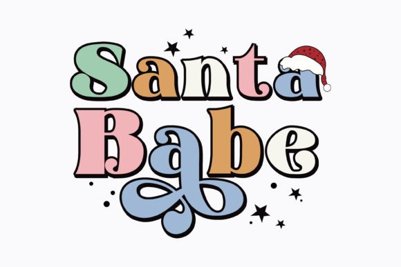 Christmas Santa Babe Retro Svg: A Versatile Graphics Asset for Crafts