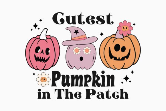 Halloween Cutest Pumpkin Retro Svg for Crafts and Graphics