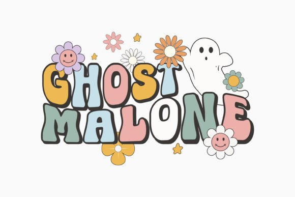 Halloween Ghost Malone Retro: A Spooky Graphics Craft for Local Brands