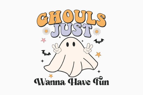 Halloween Ghouls Just Wanna Retro Svg for Crafts
