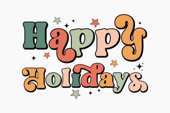 Happy Holidays Retro Christmas Svg: A Crafty Graphics Gem