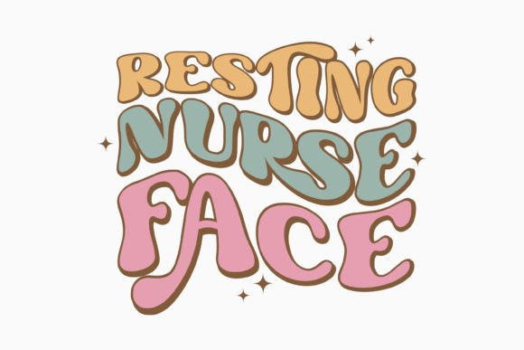 Resting Nurse Face Retro: A Versatile Graphics Asset for Crafts