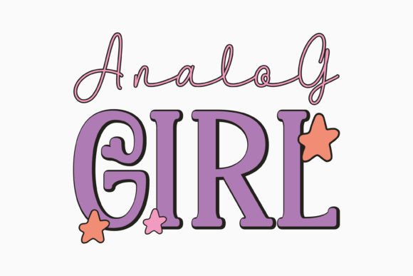 Retro 90’s Analog Girl SVG: A Versatile Graphics Asset for Crafts