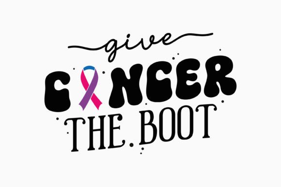 Retro Cancer Awareness SVG for Graphics and Crafts