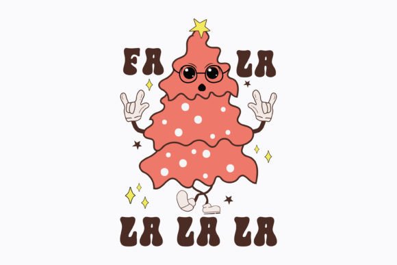 Review: Fa La La La La Christmas Retro Svg for Graphics & Crafts