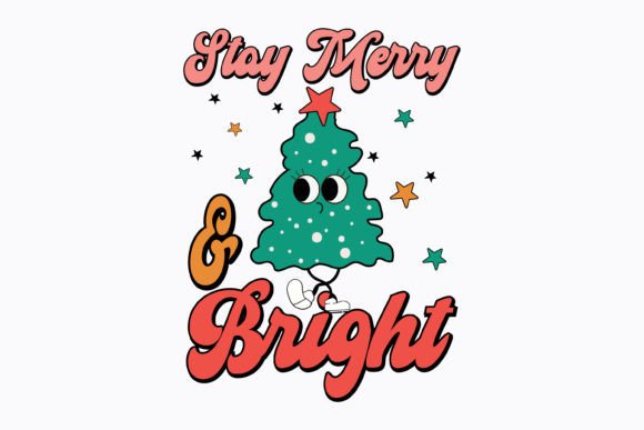 Stay Merry and Bright: A Retro Christmas Embroidery Design