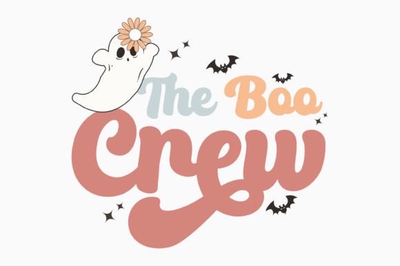 The Boo Crew Halloween Retro Svg: A Must for Crafts and Graphics